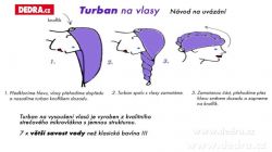 DEDRA - Ručník turban na mokré vlsay