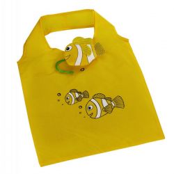 Skládací nákupní taška RYBKA žlutá