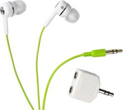 Stereo sluchátka do uší Vivanco FUSION - zelené