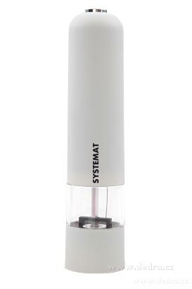 XXL elektrický mlýnek SYSTEMAT s LED osvětlením, světle šedý