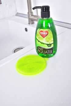 SILISASANKA, silikonová "drátěnka" na mytí nádobí, oboustranná jasně zelená