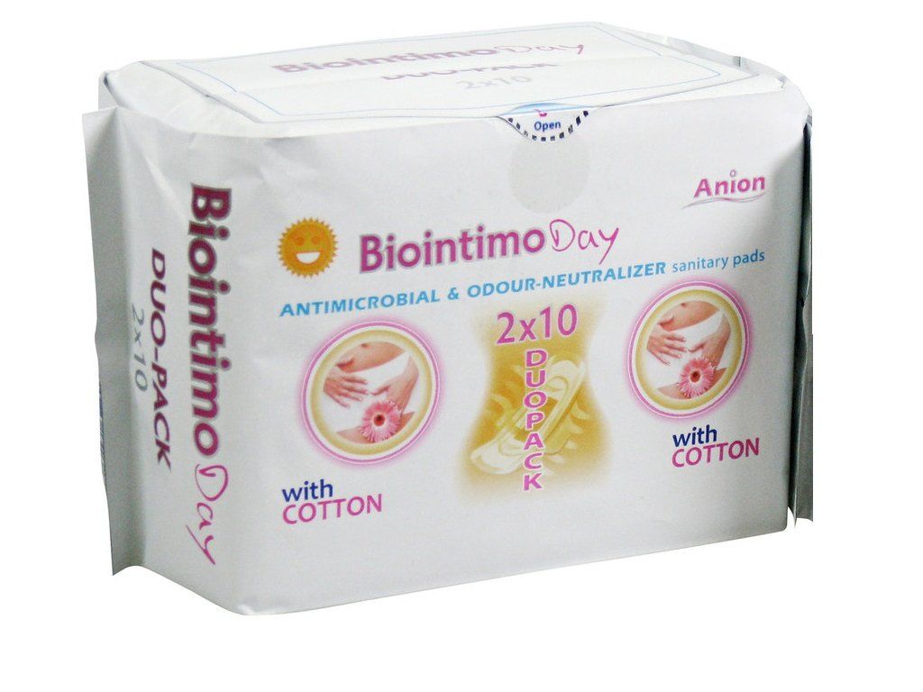Anion BioIntimo dámské hygienické denní vložky DUO pack 2x10ks BioIntimo Corporation - Denticare-Gate Kft -.