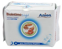 Anion BioIntimo dámské hygienické noční vložky 8ks