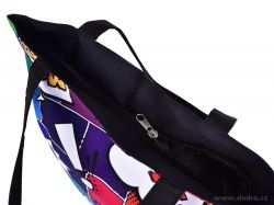 DEDRA Textilní kabelka/taška FC ELEGANT COMICS, s uzavíráním na zip