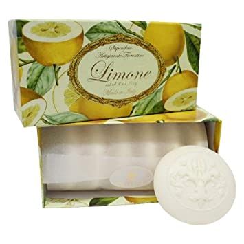 Ručně balená mýdla Parfumi del Sole Limone 6x50gr Saponificio Artigianale Fiorentino