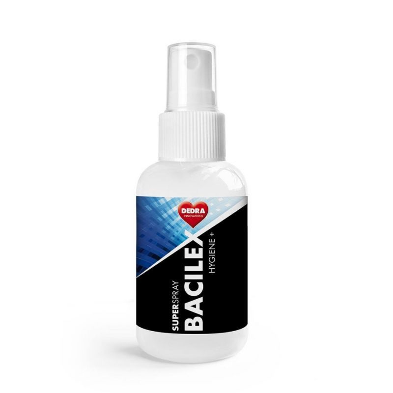 SUPERSPRAY BACILEX HYGIENE+ 50ml 70% alkoholový superčistič hladkých ploch pro hygienicky čisté hladké povrchy, respirační roušky a respirátory!