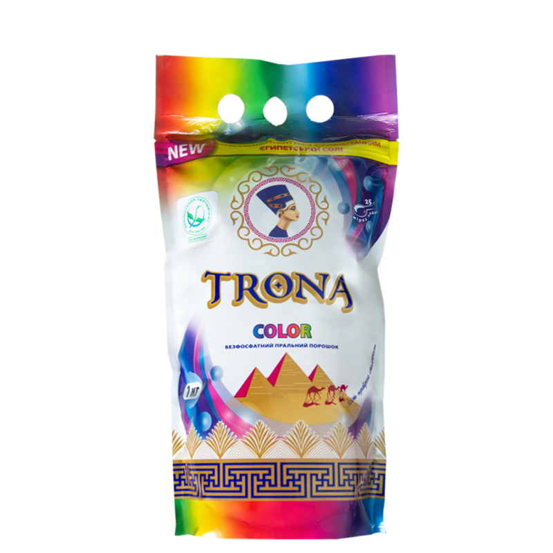 Trona prací prášek Color 1kg - universální bezfosfátový prací prášek na barevné prádlo. Polymer Ukrajina