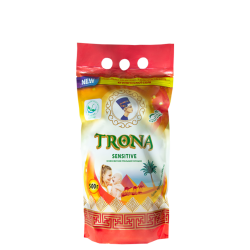 Trona prací prášek Sensitive 0,5kg - universální bezfosfátový prací prášek na dětské a jemné prádlo. Polymer Ukrajina