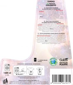 COLORITO eciSENSITIVE EKO univerzální prací gel na barevné prádlo
