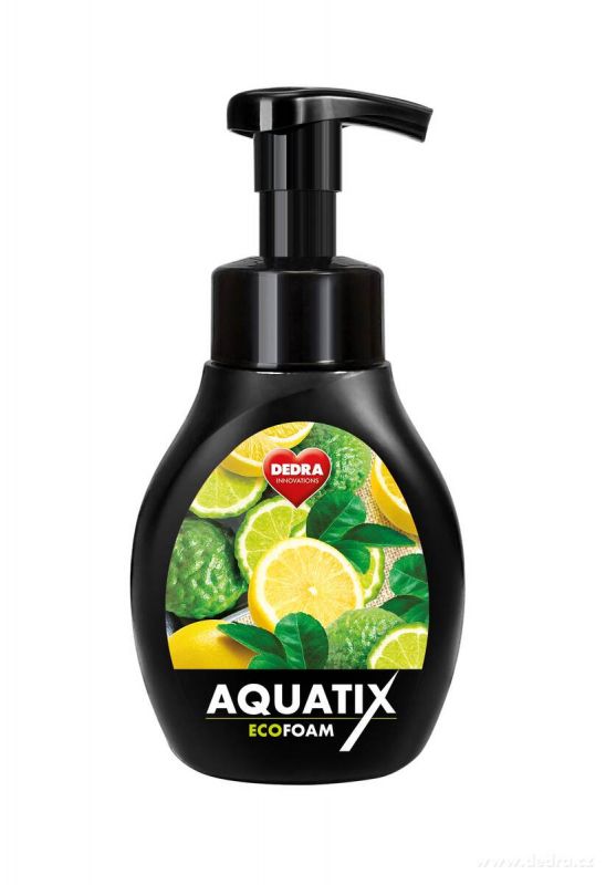 ECO pěna AQUATIX koncentrát na ruční mytí nádobí 300ml bergamot & lemon