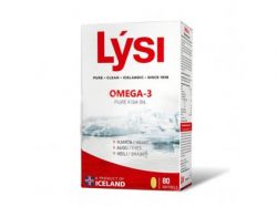 Rybí olej Lýsi  Omega-3  je výjimečný doplněk čistého rybího oleje. Surovina je nejvyšší kvality zpracovaná nejmodernější technologií. Vhodný pro všechny, co nevypijí tekutou formu oleje