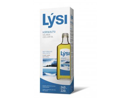 Rybí olej Lýsi - Rybí tuk z tresčích jater natural 240ml čistý islandský rybí olej natural - bez příchutě