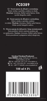 PARFUM ESSENCE koncentrovaná parfémová esence 100ml provence