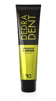 DEDRA DENT bylinná přírodní zubní pasta CANNABIUM & GREEN s konopným olejem, zeleným ječmenem a extraktem ze zeleného čaje Matcha