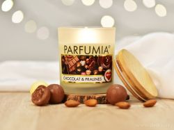 PARFUMIA® sójová vonná EKO svíce čokoláda a pralinky CHOCOLAT&PRALINES 250ml