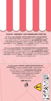 PARFUMIA® sójová vonná EKO svíce pečený čaj LADY MARMELADE’S FRUIT TEA 250ml