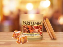 PARFUMIA® sójová vonná EKO svíce sušenky a slaný karamel COOKIES&SALTED CARAMEL 250ml