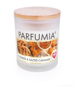 PARFUMIA® sójová vonná EKO svíce sušenky a slaný karamel COOKIES&SALTED CARAMEL 250ml