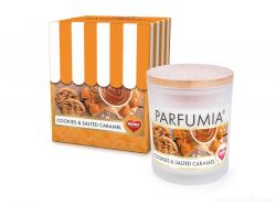 PARFUMIA® sójová vonná EKO svíce sušenky a slaný karamel COOKIES&SALTED CARAMEL 250ml