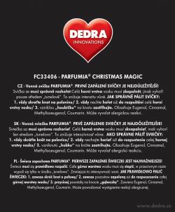 PARFUMIA® sójová vonná EKO svíce vánoční CHRISTMAS MAGIC 250ml