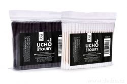 Černé ekologické UCHOŠŤOURY z recyklovaného kartovu&100% bavlny GoEco®, 150ks
