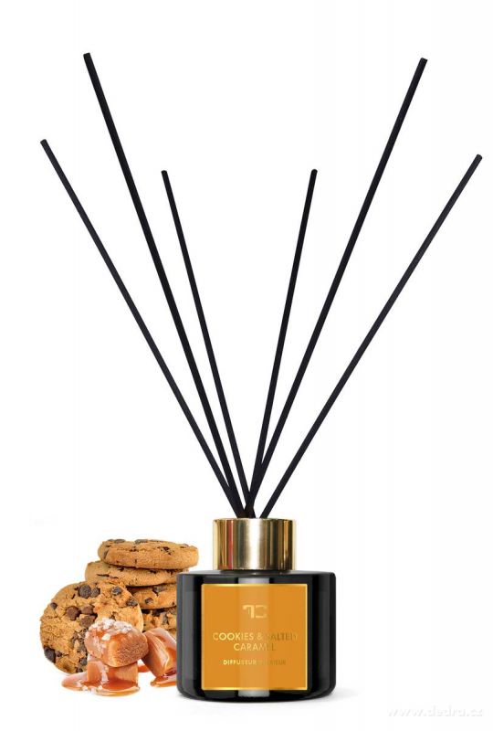 DIFFUSEUR INTÉRIEUR interiérový bytový tyčinkový parfém COOKIES&SALTED CARAMEL 100ml