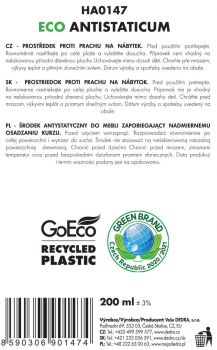 ECO ANTISTATICUM EKO čistič na nábytek 2v1 s antistatickým účinkem 200ml