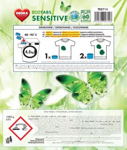 ECOTABS SENSITIVE koncentrované EKO tablety pro citlivou pokožku 60 praní