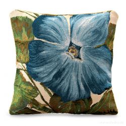 GOBELINO potah na polštář oboustranný, modrý květ