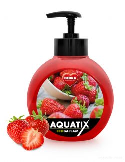 EKO koncentrát AQUATIX® na ruční mytí nádobí 500ml lesní jahody s pumpičkou