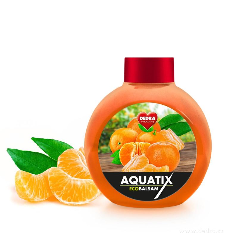EKO koncentrát AQUATIX® na ruční mytí nádobí 500ml šťavnatá mandarinka, bez pumpičky