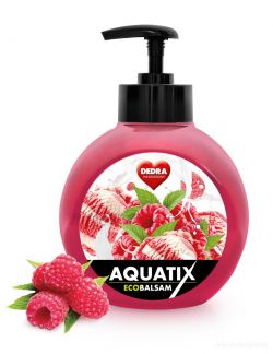 EKO koncentrát AQUATIX® na ruční mytí nádobí 500ml maliny se smetanou
