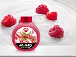 EKO koncentrát AQUATIX® na ruční mytí nádobí 500ml maliny se smetanou, náhradní náplň