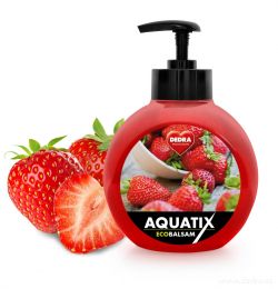 EKO koncentrát AQUATIX® na ruční mytí nádobí 500ml lesní jahody  s pumpičkou