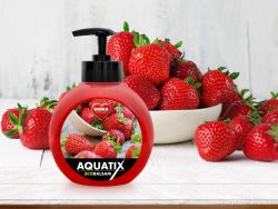 EKO koncentrát AQUATIX® na ruční mytí nádobí 500ml lesní jahody s pumpičkou