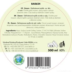 Bublino ZAZEN, tekuté mýdlo na tělo a ruce, s pumpičkou, 500ml