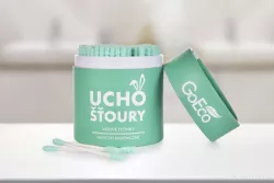 Dedra Zelené ekologické UCHOŠŤOURY 200 ks, 100% bavna