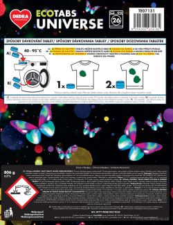 ECOTABS UNIVERSE EKO tablety na bílé i barevné prádlo 26ks
