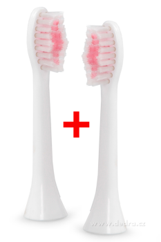 Náhradní kartáček Sonissimo Dental Center bílo-růžový 2ks