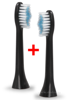 Náhradní kartáček Sonissimo Dental Center černo-modrý 2ks
